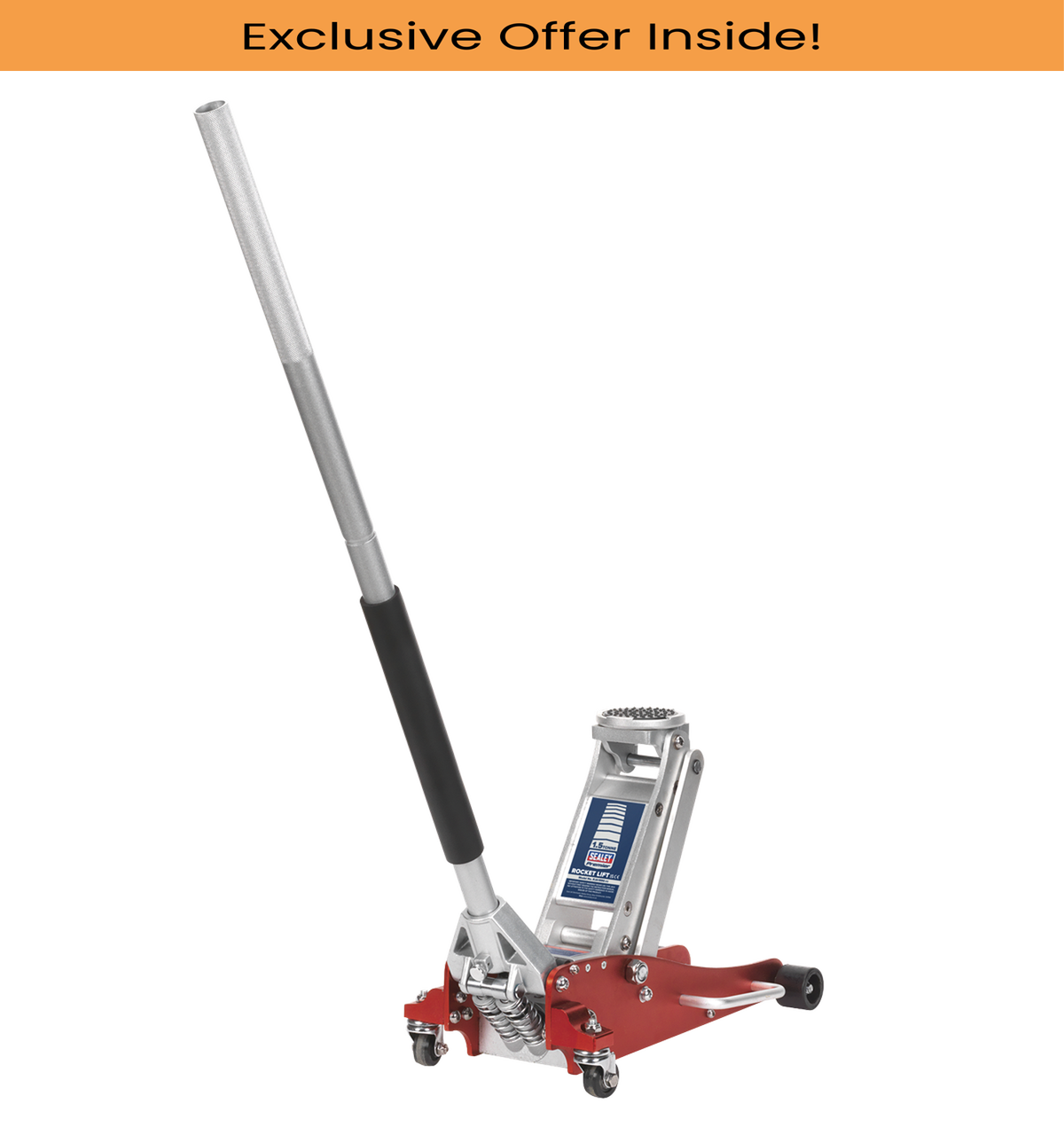 Sealey RJA1550 Trolley Jack 1.5tonne Low Entry Aluminium Rocket Lift