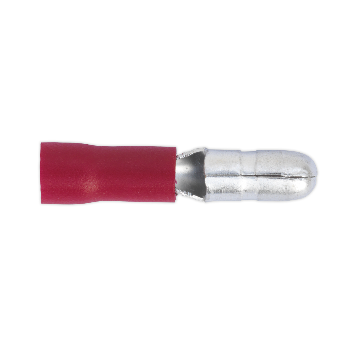 Sealey RT11 Bullet Terminal Ø4mm Male Red Pack of 100