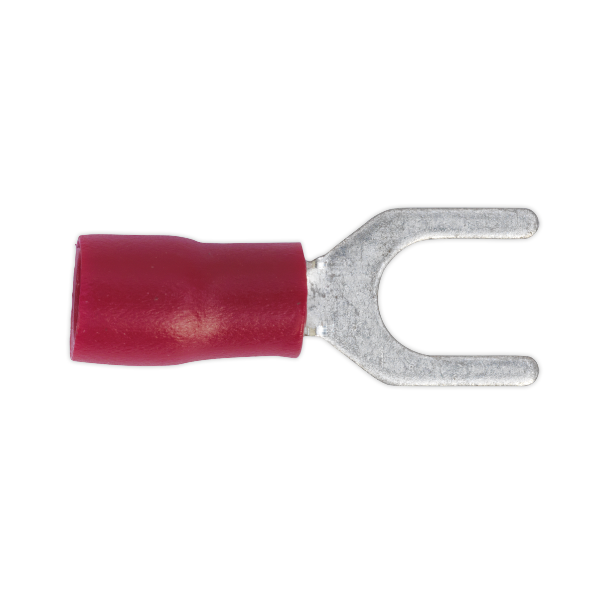 Sealey RT14 Easy-Entry Fork Terminal Ø5.3mm (2BA) Red Pack of 100