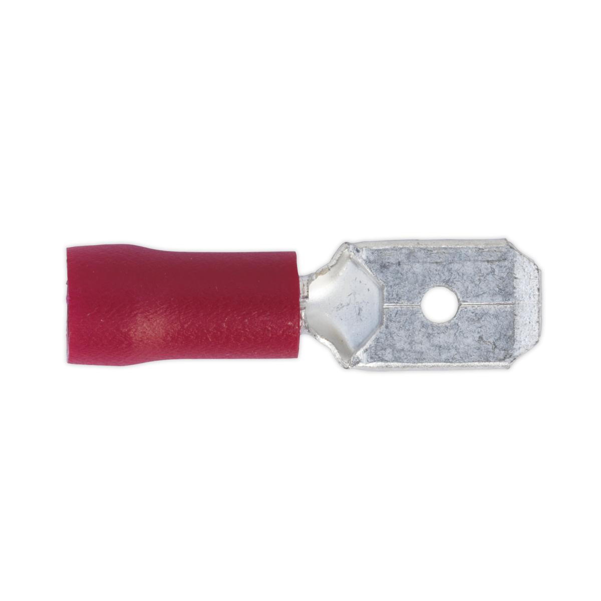 Sealey RT22 Push-On Terminal 6.3mm Male Red Pack of 100