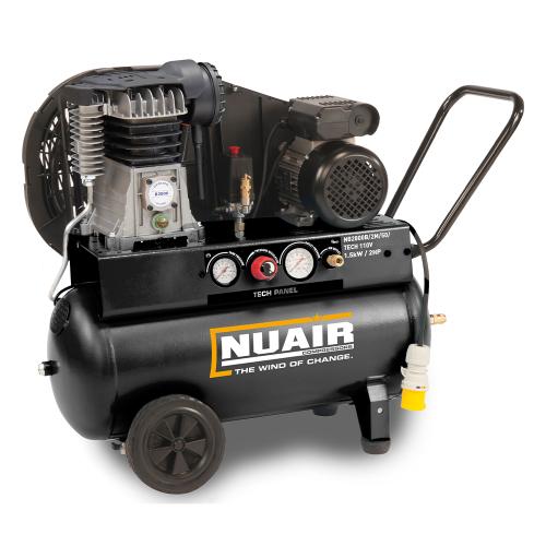 FPS S-28DA404FPS138 B2800B/2M/50 TECH-PRO UK Piston Compressor, Tank Capacity - 50 Litre, Max. Air Pressure - 10 Bar