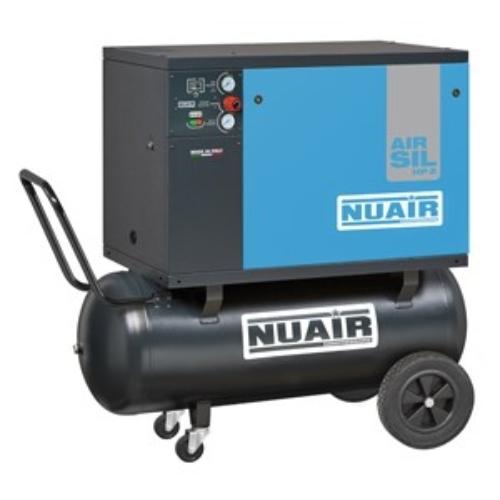 NuAir, AIRSIL1 B2800B/3CT/100 Piston Compressor, Tank Capacity - 100 Litre, Max. Air Pressure - 10 Bar, S-28FR541FPS080