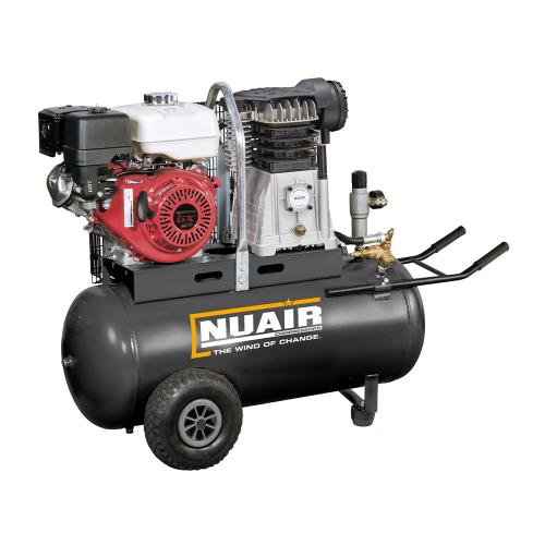 NuAir, B3800/5.5S/100 Honda Petrol Piston Compressor, Tank Capacity - 100 Litre, Max. Air Pressure - 10 Bar, S-36FC7P1FPS044