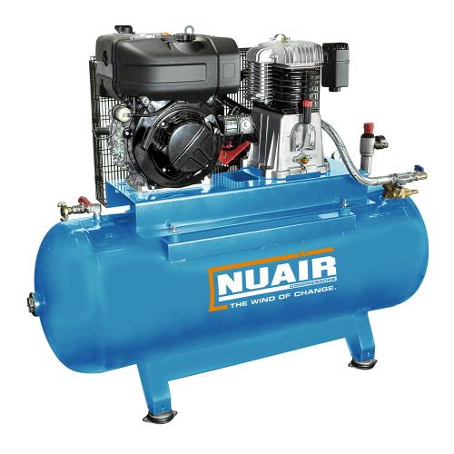 NuAir, NB7/500F/10 Diesel Piston Compressor, Tank Capacity - 500 Litre, Max. Air Pressure - 10 Bar, S-N7TN9R1NUA