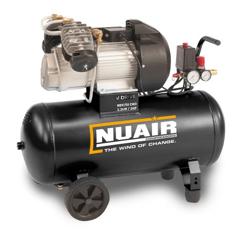 FPS S-SXDL504FPS504 NDV/50 CM3 Piston Compressor, Tank Capacity - 50 Litre, Max. Air Pressure - 8 Bar