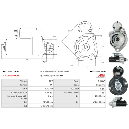 Starter Motor Fits Ferrari Model 328 GTB  3.2