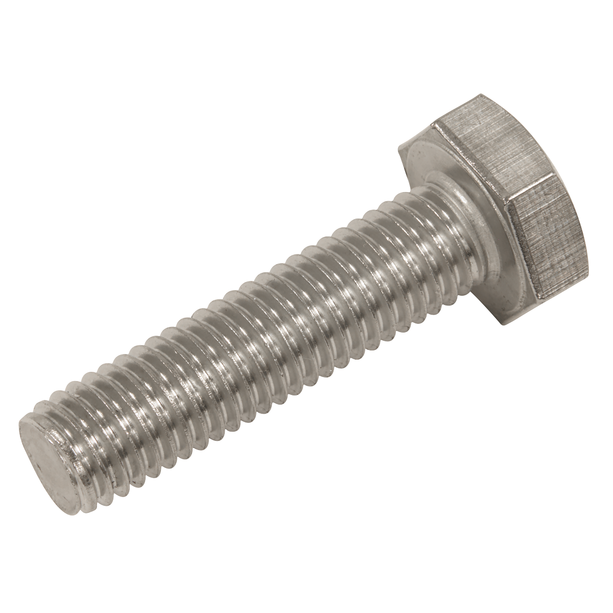 Sealey S1040 Stainless Steel Hex Head Set Screw M10 x 40 A2 DIN 933 Pack of 25