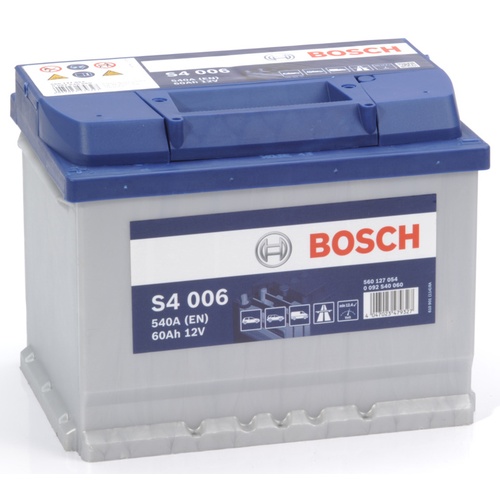 S4 006 Bosch Car Battery 12V 60Ah Type 078 - 560127054, 4 Years Warranty