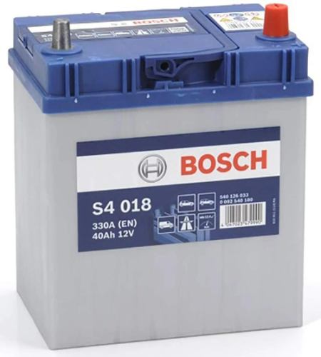S4 018 Bosch Car Battery 12V 40Ah Type 054 - 540126033