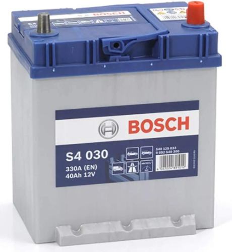 S4 030 Bosch Car Battery 12V 40Ah Type 054H - 540125033