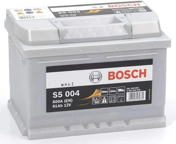 S5 004 Bosch Car Battery 12V 61Ah Type 075 - 561400060