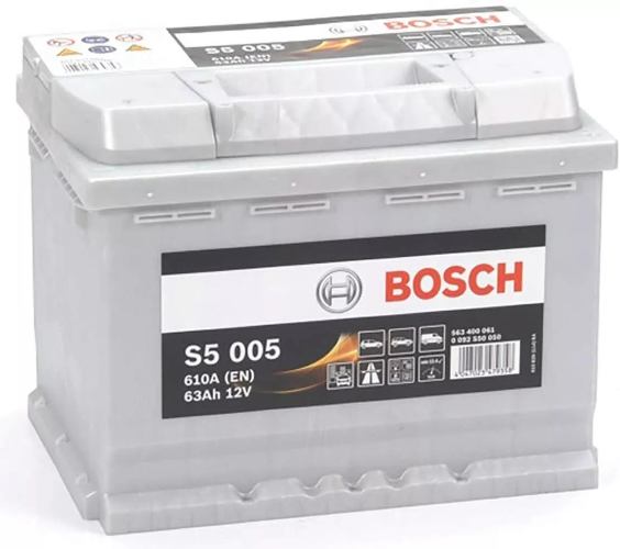 S5 005 Bosch Car Battery 12V 63Ah Type 027 - 563400061
