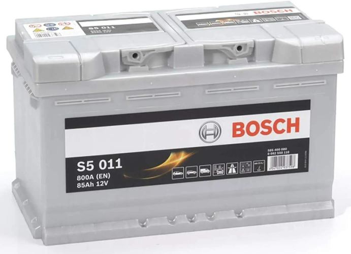 S5 011 Bosch Car Battery 12V 85Ah Type 115 - 585400080, 5 Years Warranty