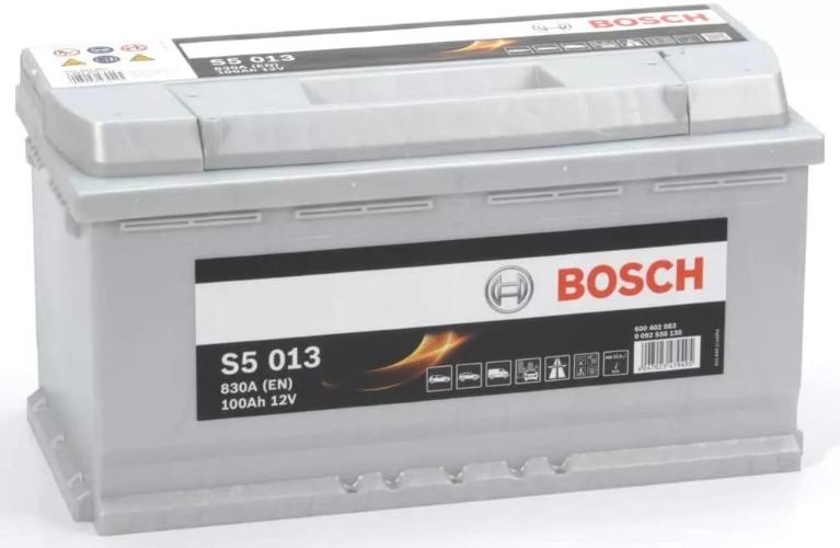 S5 013 Bosch Car Battery 12V 100Ah Type 019 - 600402083, 5 Years Warranty