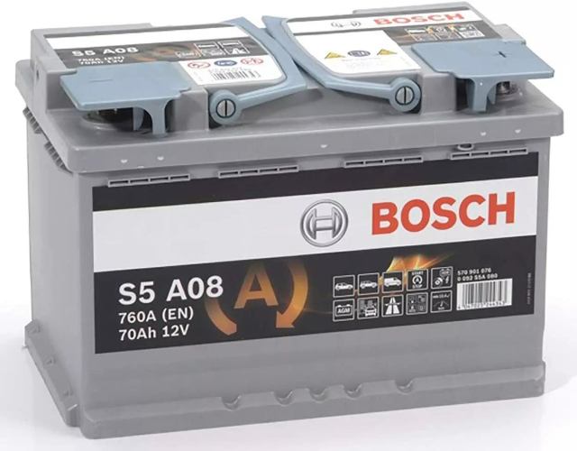 Bosch - S5A08 - S5A AGM Car Battery 570901076 12V 70Ah