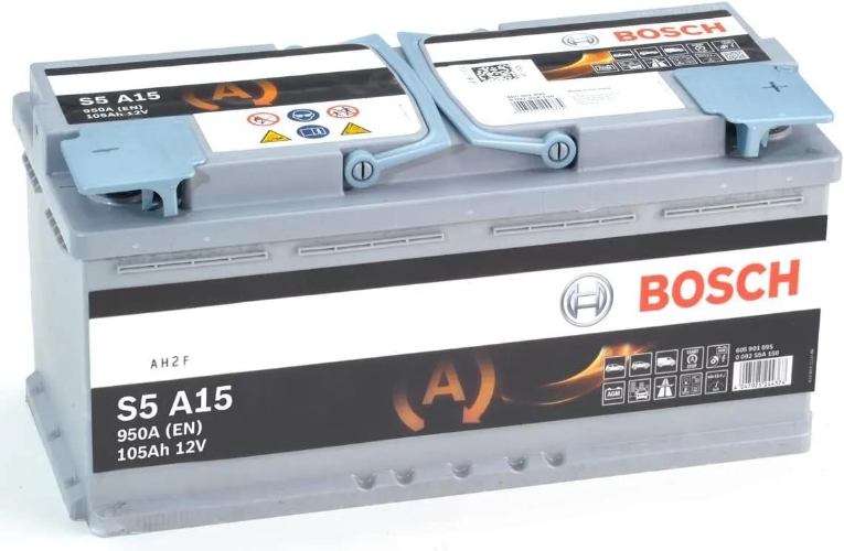 S5 A15 Bosch AGM Car Battery 12V 105Ah Type 020 - 605901095, 3 Years Warranty