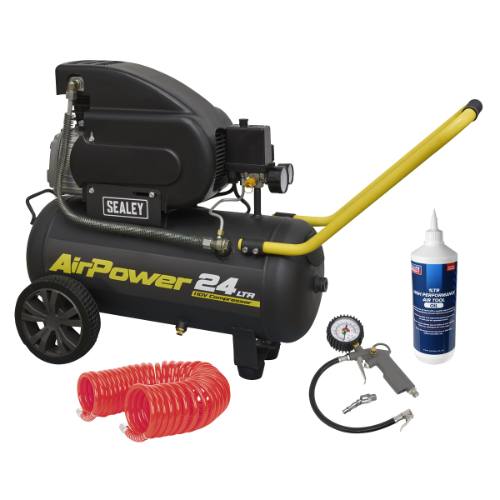 Sealey SAC2420E110VSC 24L Direct Drive Air Compressor Combo 2hp 110V