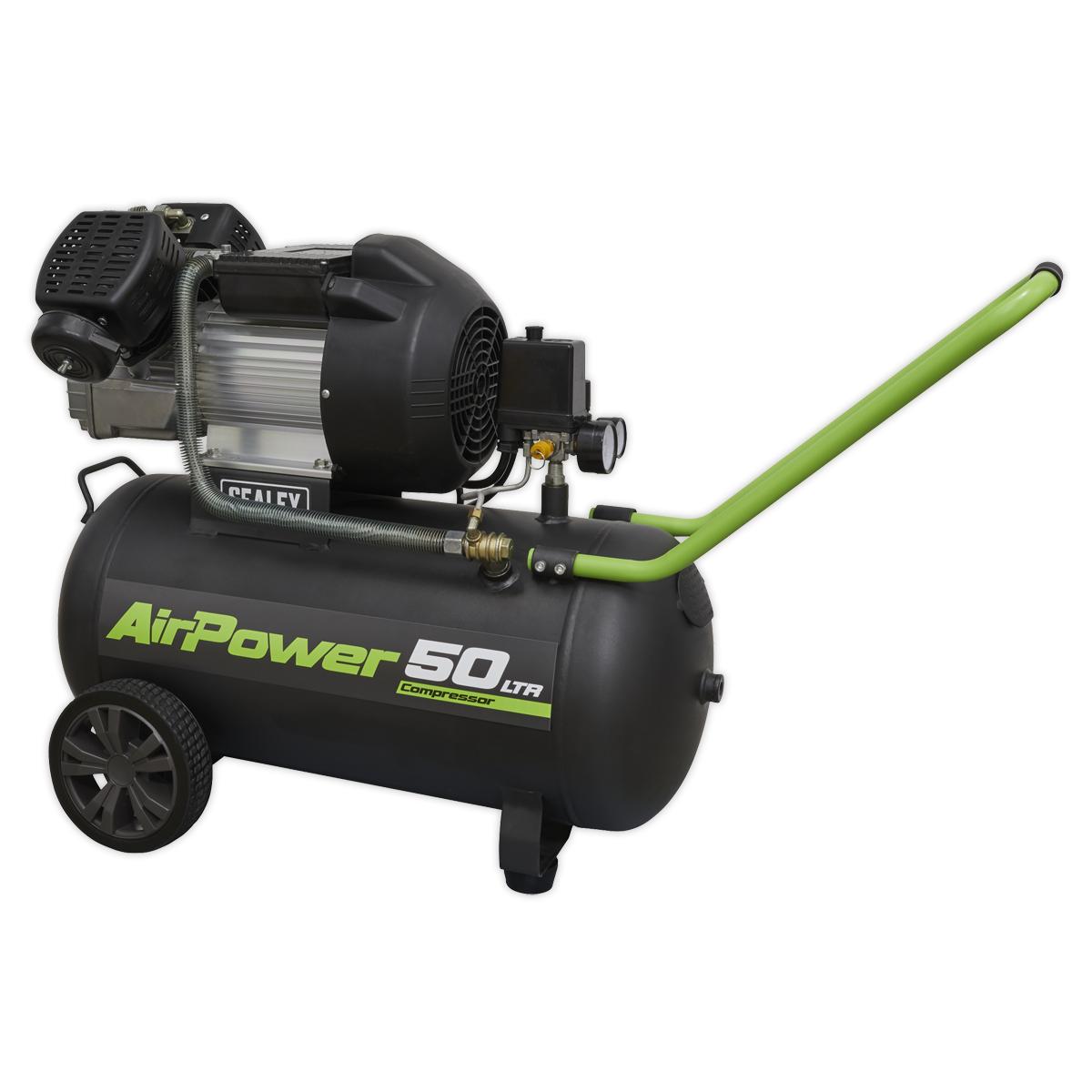 Sealey SAC5030VE Air Compressor 50L V-Twin Direct Drive 3hp