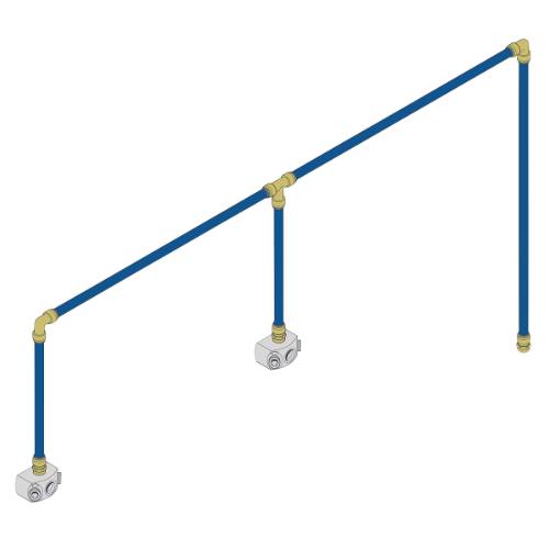 Sealey SBAKIT215 SharkBite® 12m 2-Drop Air Supply System Kit 15mm