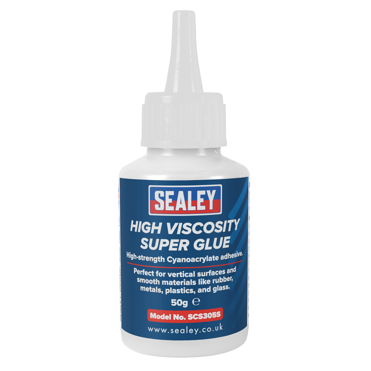 Sealey SCS305S High Viscosity Super Glue Cyanoacrylate Adhesive 50g Clear