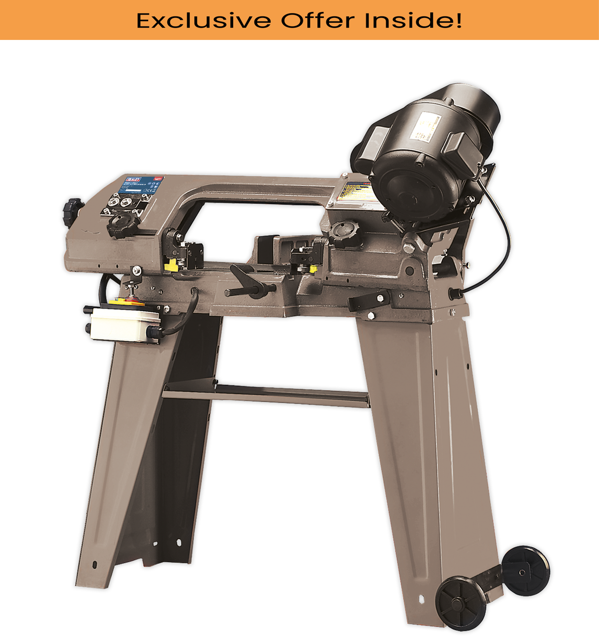 Sealey SM5 Metal Cutting Bandsaw 3-Speed 150mm 230V