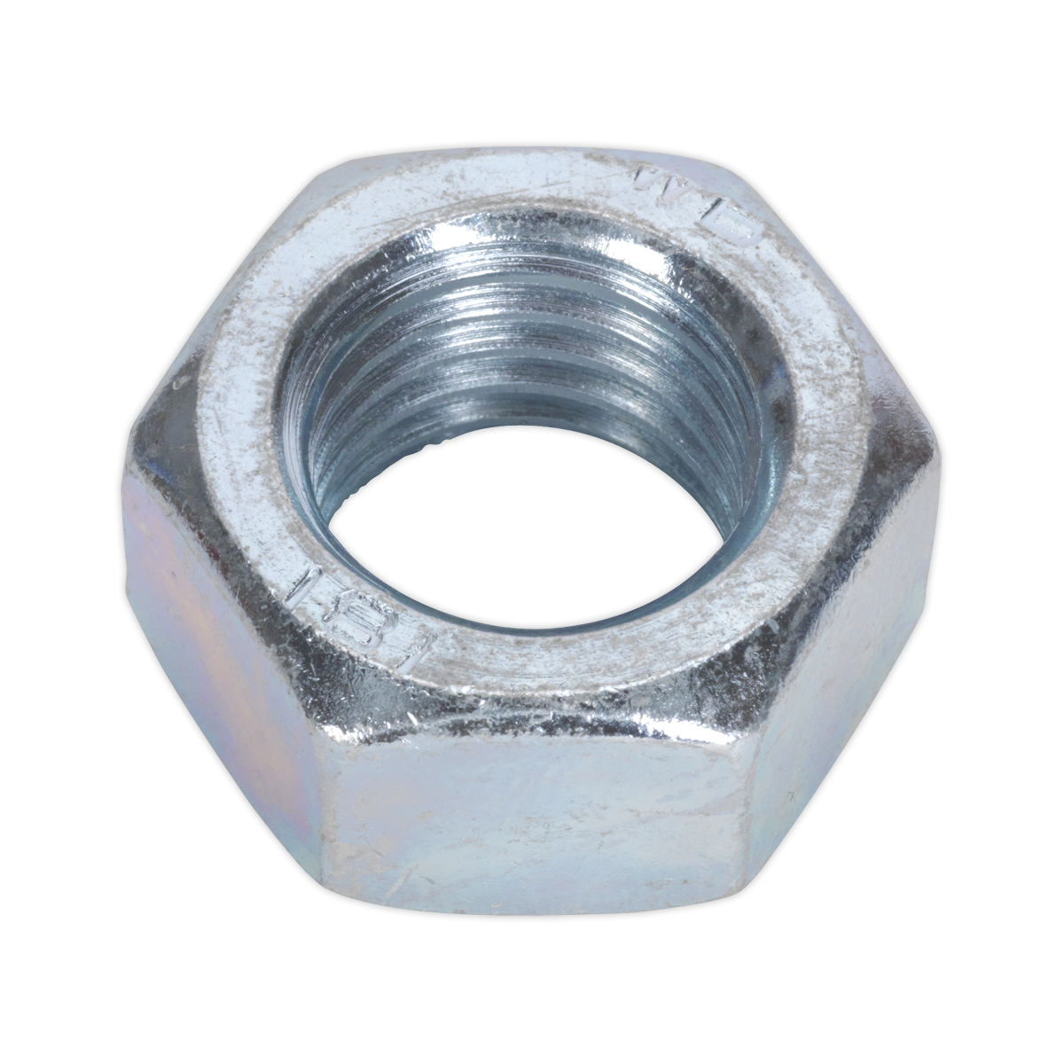 Sealey SN24 Steel Nut DIN 934 - M24 Zinc Pack of 5