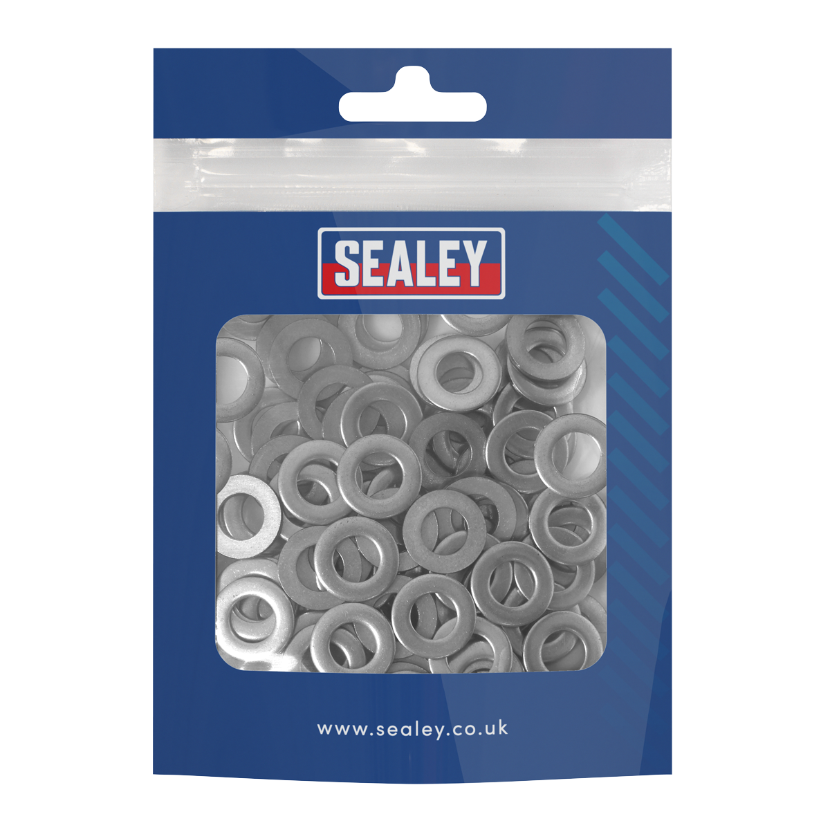 Sealey SSW8 Flat Washer Stainless Steel M8 DIN 125 Pack of 100
