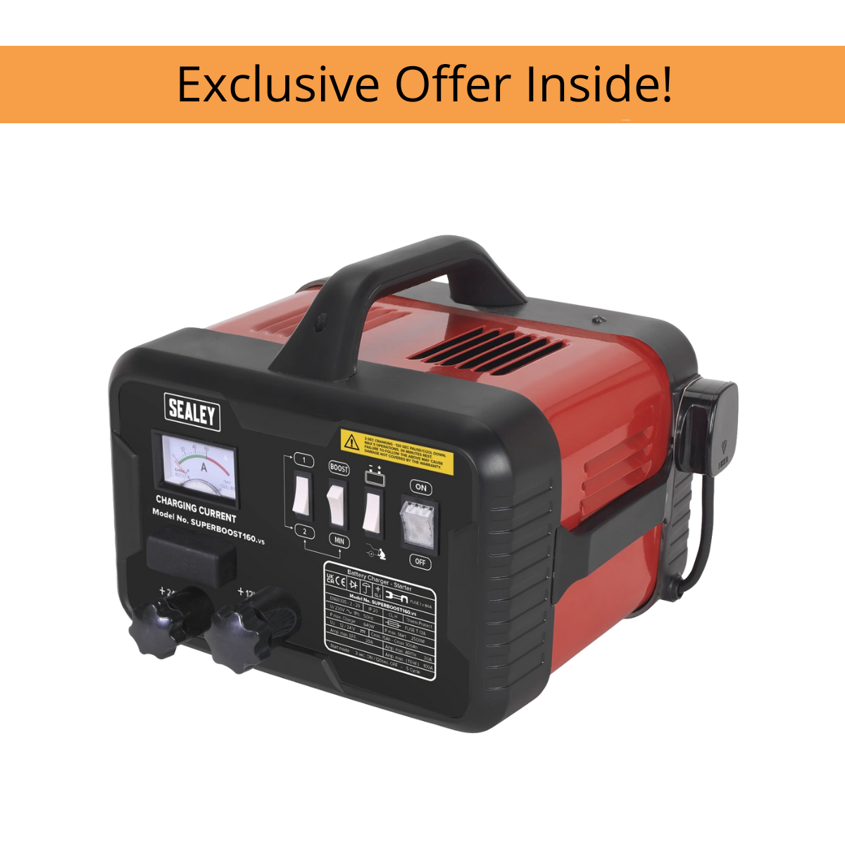Sealey SUPERBOOST160 Starter/Charger 160/30Amp 12/24V 230V
