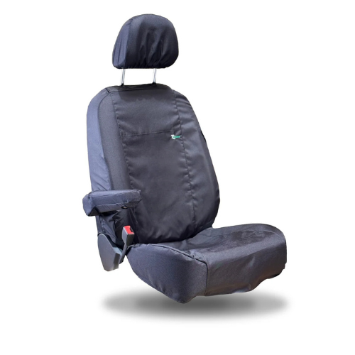 Seat Cover For Volkswagen Caddy 2022 Onwards Driver - Black, Town & Country - TA8124