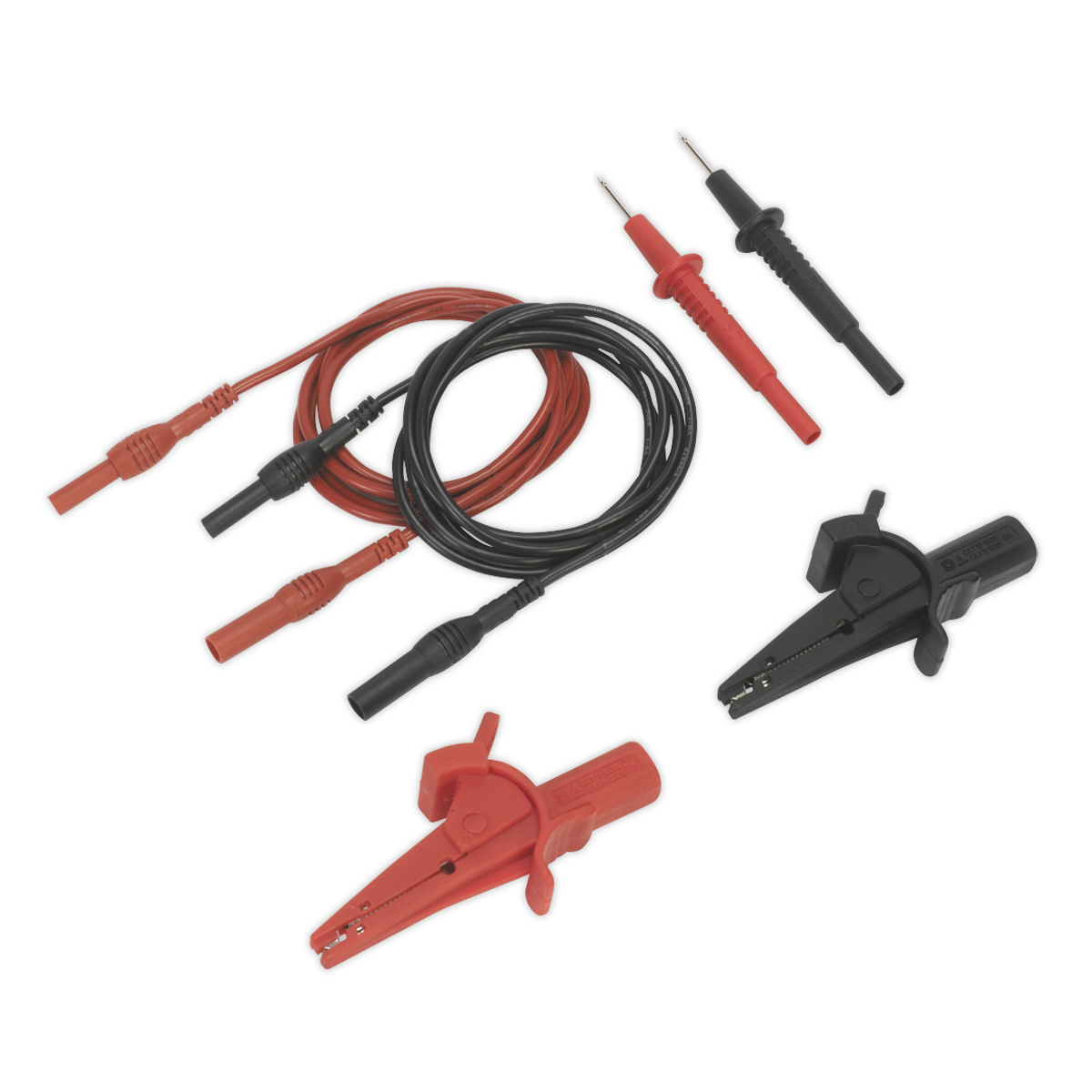 Sealey TATL Automotive Test Lead & Crocodile Clip Set 6pc