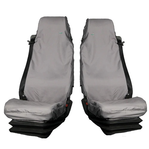 Truck Front Seat Cover Set with Double Passenger Seat, Grey - TRUSGRY+TRUSGRY - Town & Country