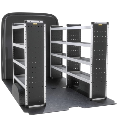 Trade Van Racking - Ford Transit 2014 Onwards, Wheelbase Length L2, Roof Height H3, Bronze Package, Full Kit, Van-Guard - TVR-B-006-Ford-Transit-L2-H3