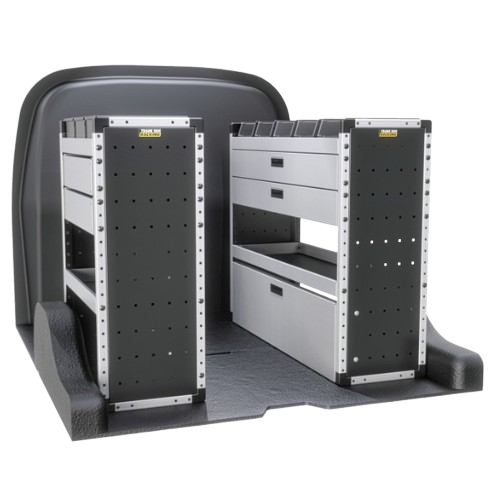 Trade Van Racking - Peugeot Partner 2018 Onwards, Wheelbase Length L1, Roof Height H1, Gold Package, Full Kit, Van-Guard - TVR-G-001-Peugeot-Partner-L1-H1