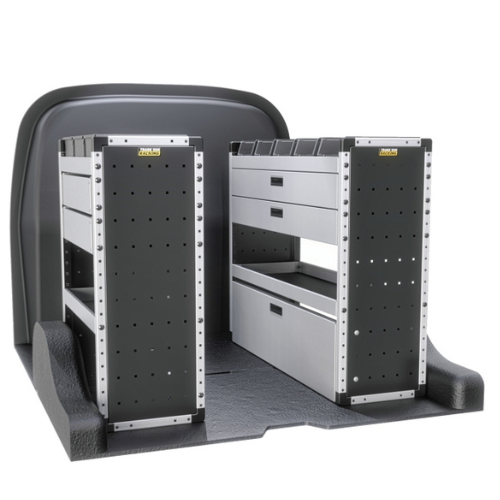 Trade Van Racking - Vauxhall Combo 2018 Onwards, Wheelbase Length L1, Roof Height H1, Gold Package, Full Kit, Van-Guard - TVR-G-001-Vauxhall-Combo-L1-H1
