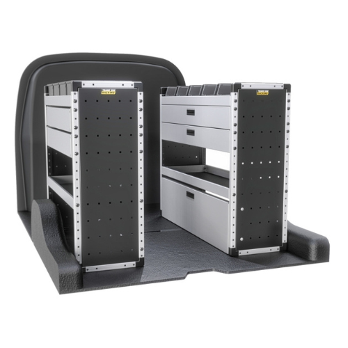 Trade Van Racking - Peugeot Partner 2018 Onwards, Wheelbase Length L2, Roof Height H1, Gold Package, Full Kit, Van-Guard - TVR-G-002-Peugeot-Partner-L2-H1