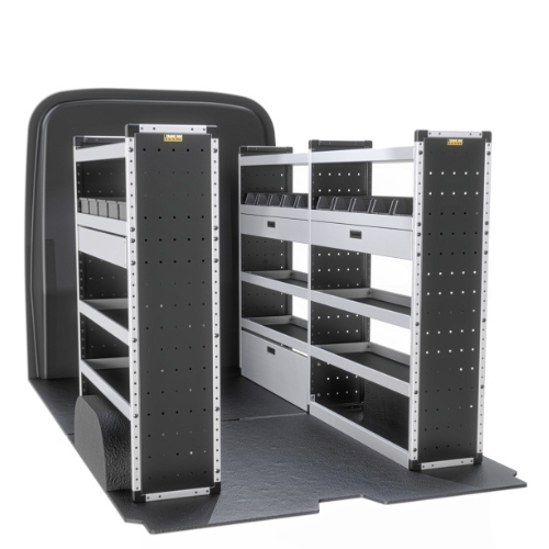 Trade Van Racking - Peugeot Boxer 2006 Onwards, Wheelbase Length L2, Roof Height H2, Gold Package, Full Kit, Van-Guard - TVR-G-006-Peugeot-Boxer-L2-H2