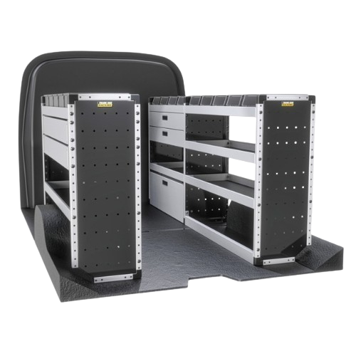 Trade Van Racking - Vauxhall Vivaro 2019 Onwards, Wheelbase Length L2, Roof Height H1, Gold Package, Full Kit, Van-Guard - TVR-G-019-Vauxhall-Vivaro-L2-H1
