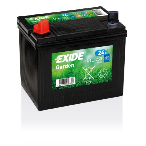 EXIDE - U1L-250 - Garden Machinery Battery -12V 24Ah