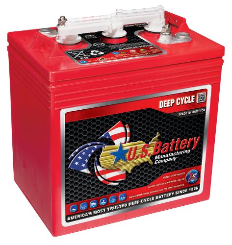 US 125 XC2 Deep Cycle Monobloc Battery 6V 242Ah, 1 Year Warranty
