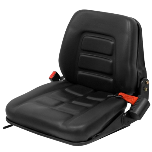 United Seats - US GS12- Forklift Mechanical Suspension Seat, 490mm Wide, Adjustable Backrest, PVC Trim