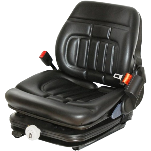 United Seats - MGV25 - Mechanical Suspension Seat, 510mm Wide, Foldable Backrest, Heavy Duty PVC Trim