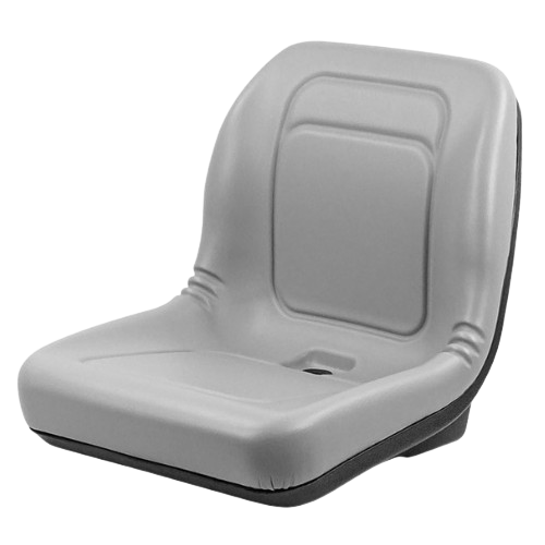 United Seats - US Mi600 - Grey - Waterproof Static Pan Seat, 480mm Wide, One-Piece Draining Foam, PVC Cover