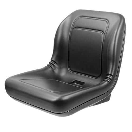 United Seats - US Mi600 - Black - Waterproof Static Pan Seat, 480mm Wide, One-Piece Draining Foam, PVC Cover