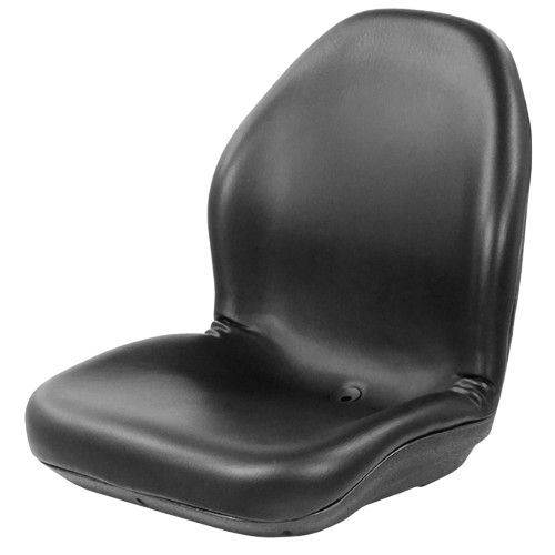 United Seats - US Mi800 - Black - Waterproof Static Pan Seat, 480mm Wide, One-Piece Drainage Foam, PVC Cover