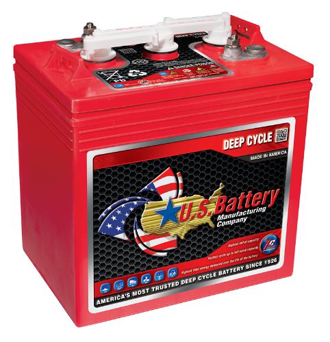 US Battery - US2200DT - Deep cycle Industrial Battery Dual Terminal, 6V 232Ah