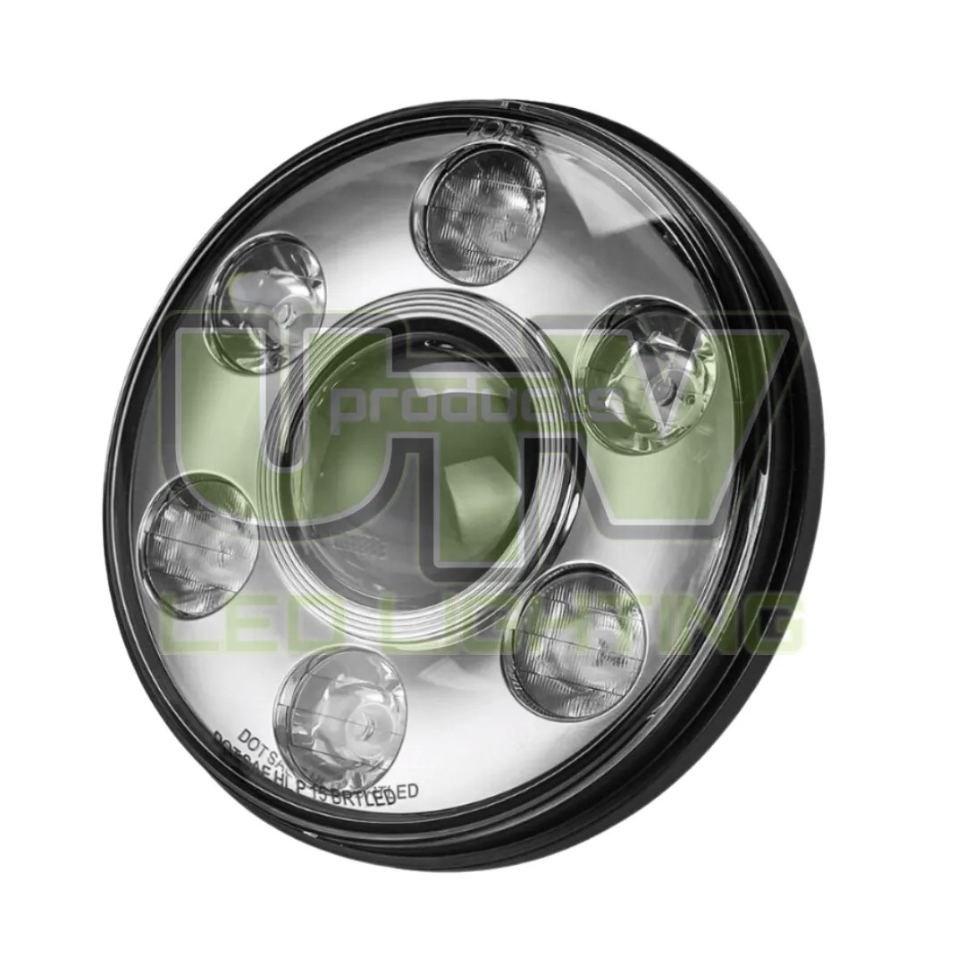 54W 3315LM Defender LED Head Light DRL Chrome – UTV231
