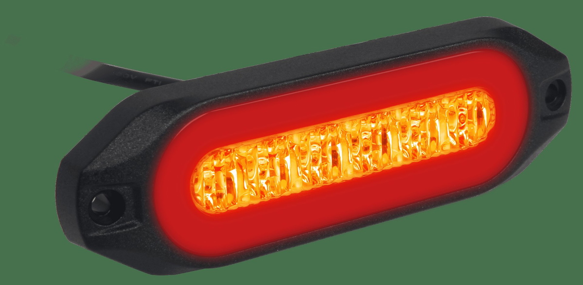 Halo Red Strobe Amber Marker Light - UTV Products, UTV646RY