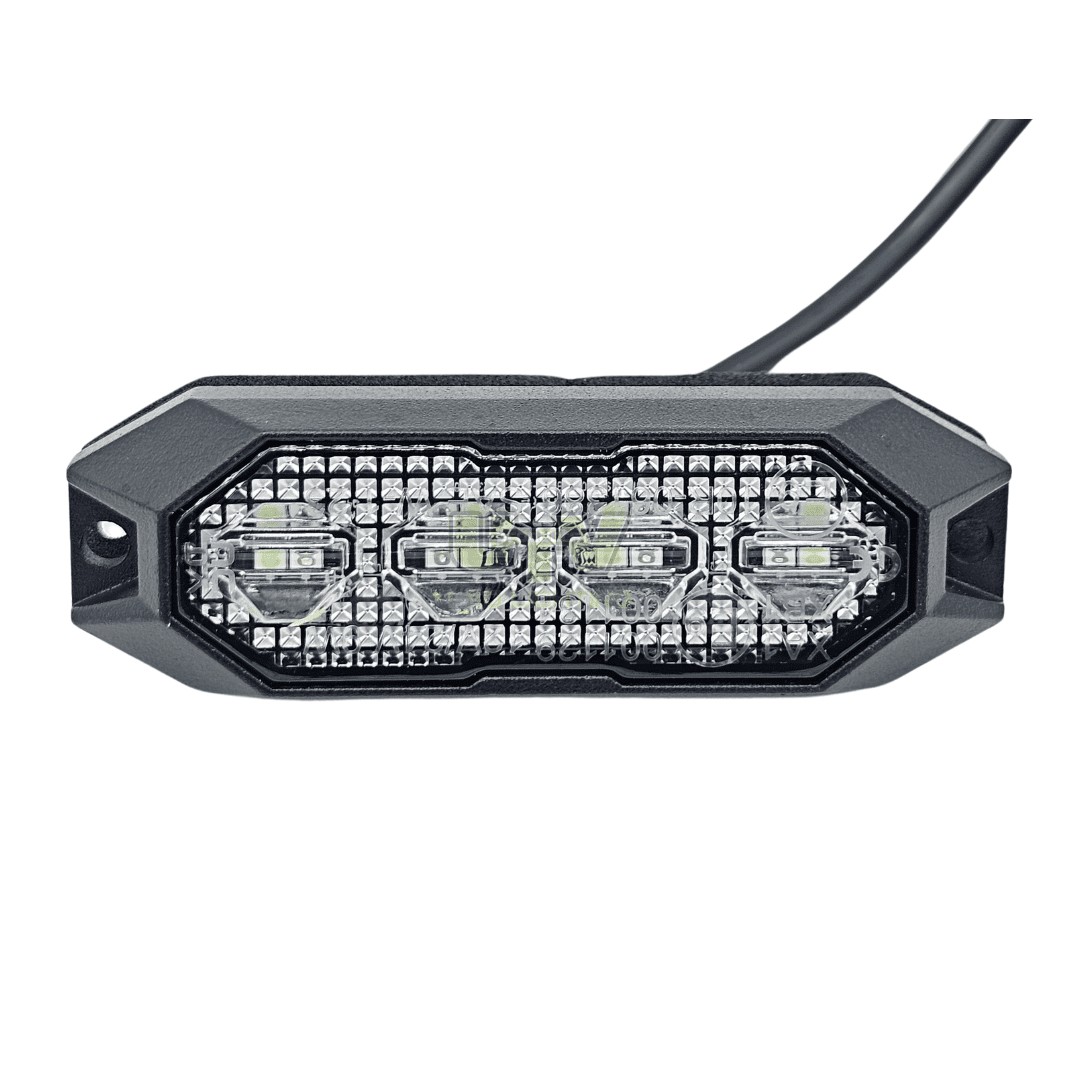 4 LED Surface Mount Strobe Blue/Red - UTV Products, UTV674