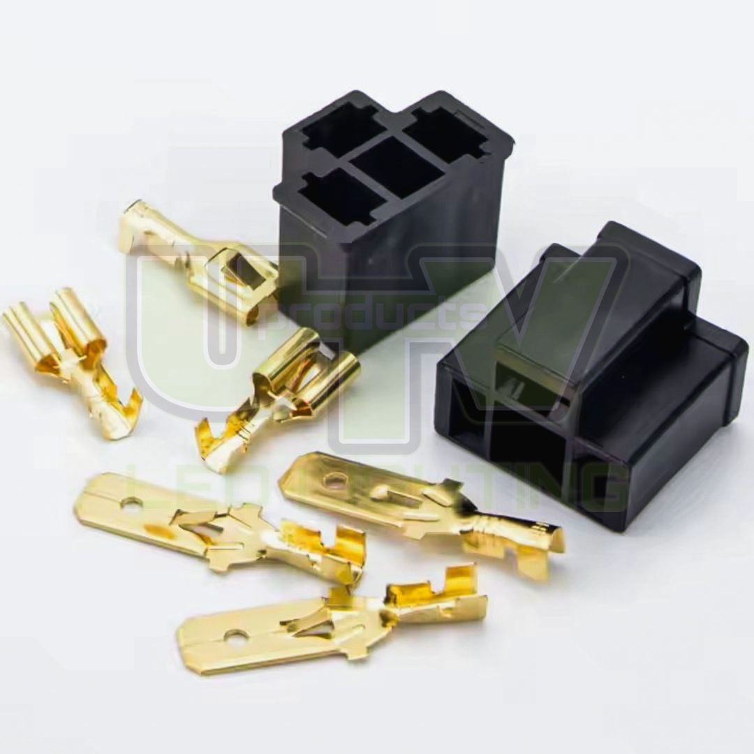 H4 Plug and Socket Male Female - UTV Products, UTV786