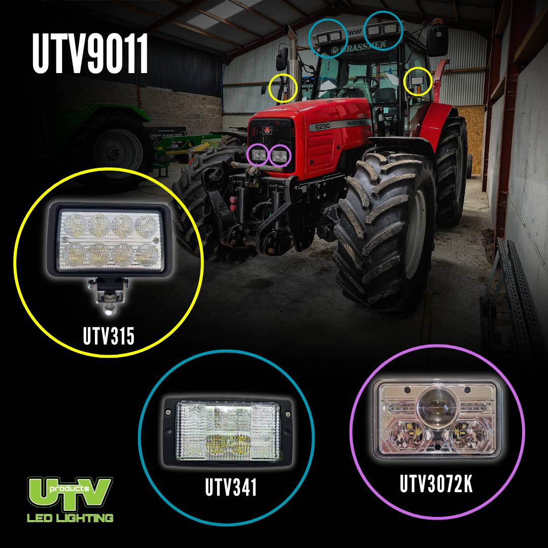 Massey Ferguson 6200/8200 Headlight & Worklight Kit – UTV9011-40WK